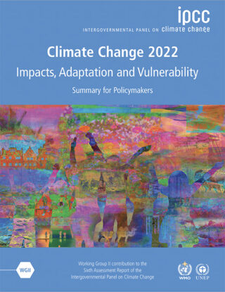 Couverture de Climate Change 2022 du GIEC.